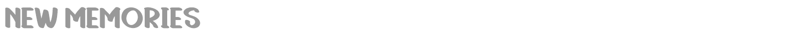 New Memories font preview